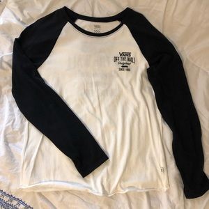 Vans long sleeve baseball tee